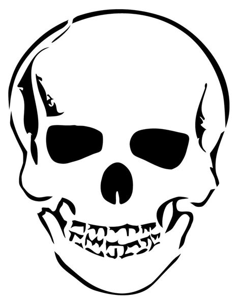 23 Best Skull Stencils Images On Pinterest Skull Stencil