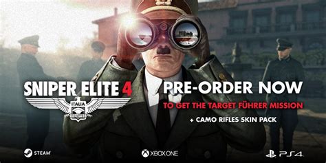 Sniper Elite 4 Dlc Da Missão Target Führer é Anunciado Como Um Item De Pré Venda Imagens E