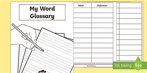 Glossary Booklet Englishhindi Teacher Made Twinkl