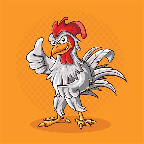 Nice Model Vector Chicken Mascot 14420838 Vector Art At Vecteezy