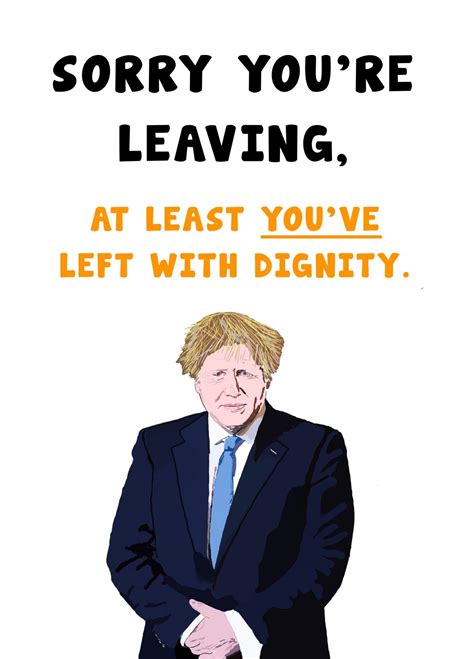 Left With Dignity Boris Leaving Card Scribbler