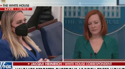 Fox Reporter Confronts Jen Psaki Over Her Criticism Of The Networks Crime Coverage Video