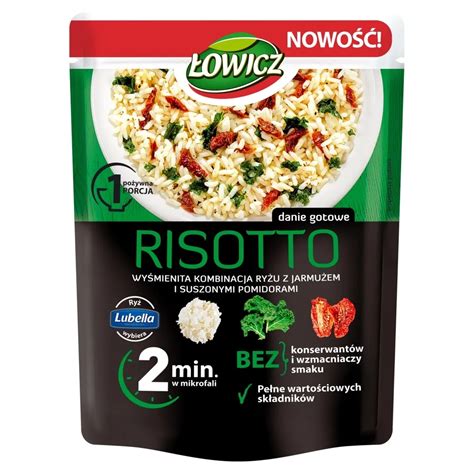 Łowicz Risotto ryż z jarmużem i suszonymi pomidorami g Zakupy online z dostawą do domu