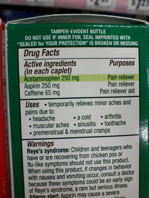 Excedrin Extra Strength Ingredients Flickr Photo Sharing