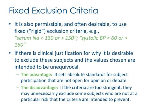 Improving Inclusionexclusion Criteria For Clinical Trials