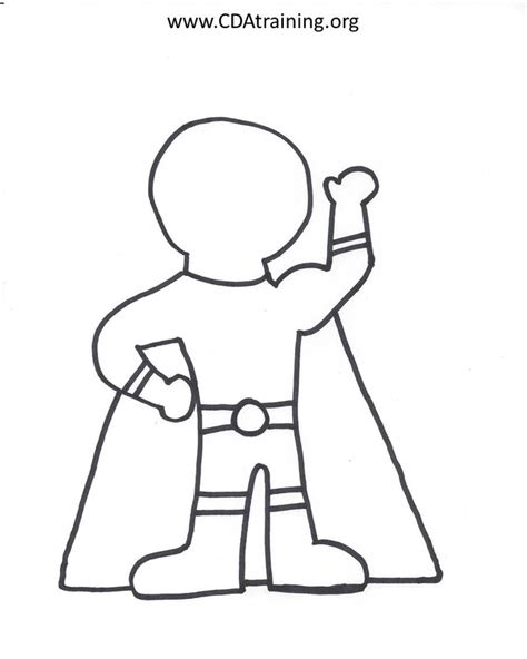 Create Your Own Superhero Coloring Page Superhero Drawing Templates