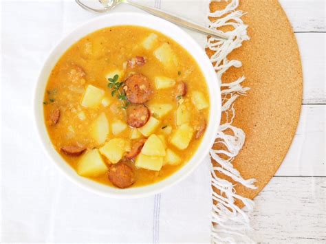 Spanish Style Chorizo And Potato Soup Packs In The Flavour With Minimal