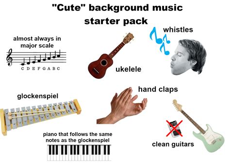 Cute Background Music Starter Pack Rstarterpacks Starter Packs