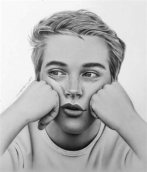 Realistic Boy Face Drawing