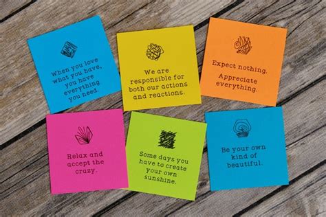 Ink Friendly Positive Message Motivational Cards Spreading Etsy