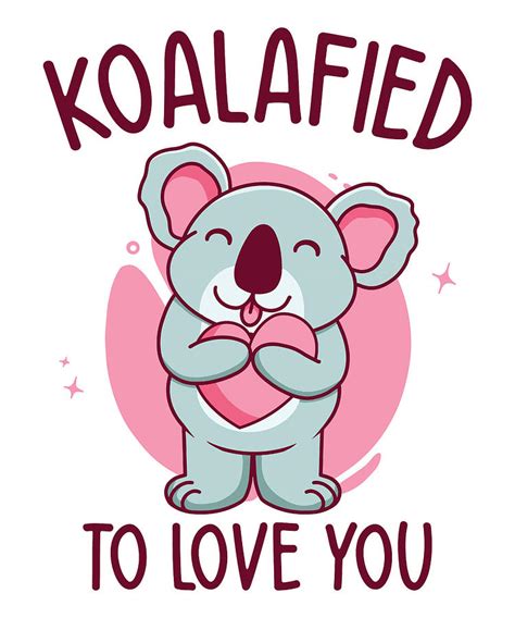 Valentines Day Koala Love Wildlife Koala Lover Digital Art By Toms Tee Store Fine Art America