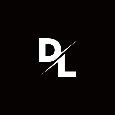 Dl Logo Letter Monogram Slash Con Plantilla De Diseños De Logotipos