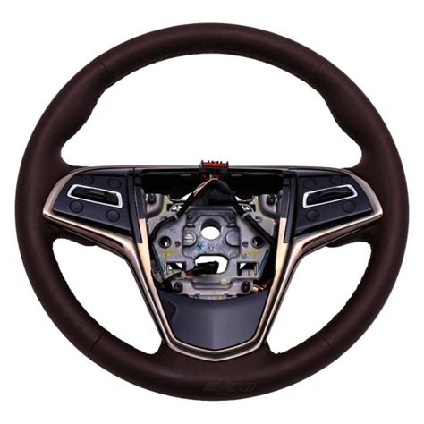 Acdelco® 23193049 3 Spoke Brownstone Leather Wrapped Steering Wheel