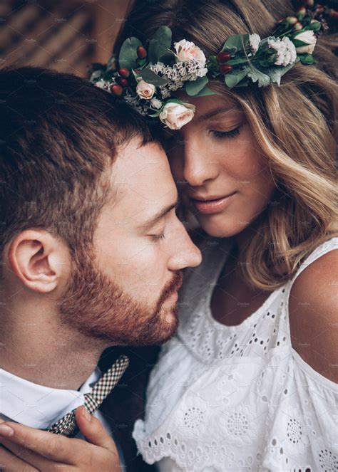 Awesome Wedding Couple Containing Wedding Flowers In Hair And Wedding