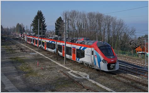 Der Sncf Regiolis Z 31 505 Léman Express Erreicht Sein Ziel Evian Les