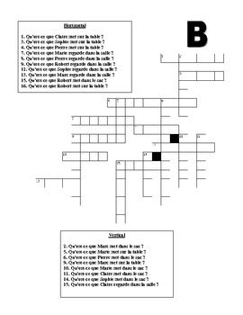 Make your own crossword puzzles with the free crossword maker for kids. French Classroom Objects Interactive Crossword Puzzle ...