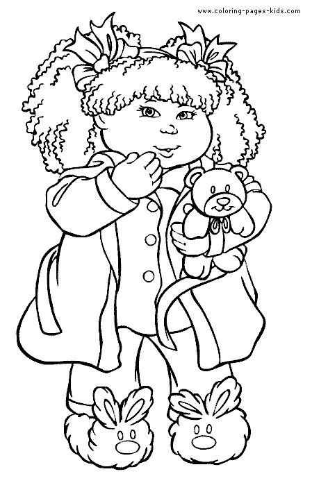 Cabbage Patch Kids Coloring Pages Coloring Home
