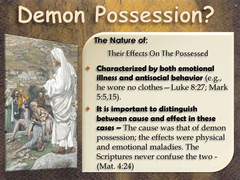 Ppt What Does The Bible Say About Demon Possession Powerpoint