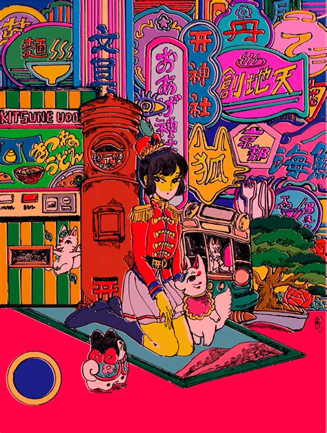 [illustrations] the illusory colorful retro japan of kyoko nakamura saigoneer