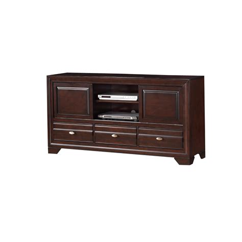 Amiable Entertainment Tv Stand Dark Brown