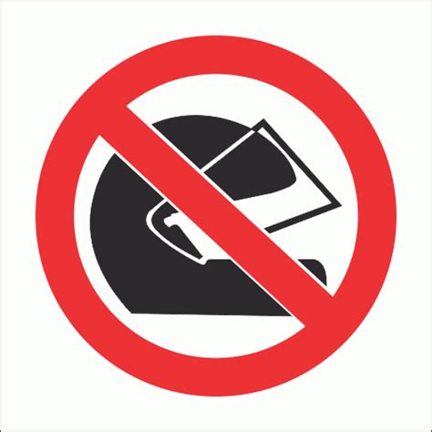 Pv18 No Helmets Safety Sign Safety Signs And Equipment