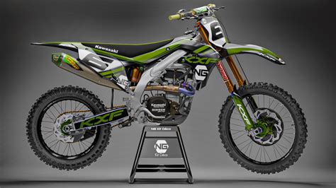 Подбор приводной цепи did для мотоциклов kawasaki. Kit déco Kawasaki KX / KLX / KXF MZ séries kaki/ noir - NG ...