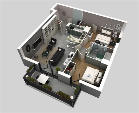 2 Bedroom Apartmenthouse Plans Smiuchin