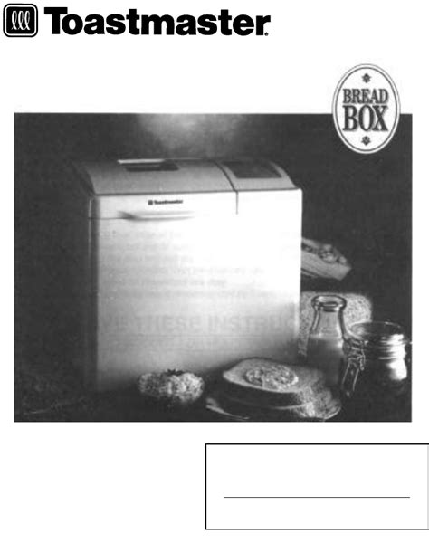 .toastmaster 1183 corner bread machine my sister gave me the 1183 bread machine that i have tried for years to get, but she can not find the recipe book that came with it. Toastmaster bread and butter maker recipe book cbydata.org
