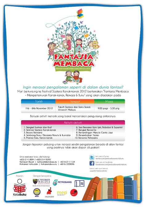 Jadikan program baca puisi tarikan pelancongan. JARINGAN PERKONGSIAN MINDA ANDA: Festival Sastera Kanak ...