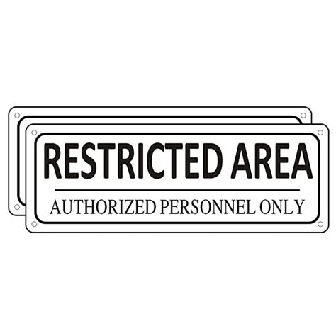 Buy Restricted Area Sign Metal Pack Authorized Personnel Only