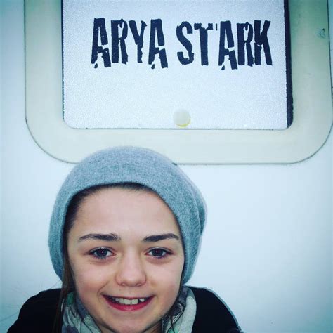 Maisie Williams On The First Day Of Filming Game Of Thrones Pics