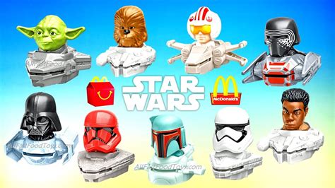 mcdonald s star wars happy meal toys play tutorials review full set 9 collection usa april may