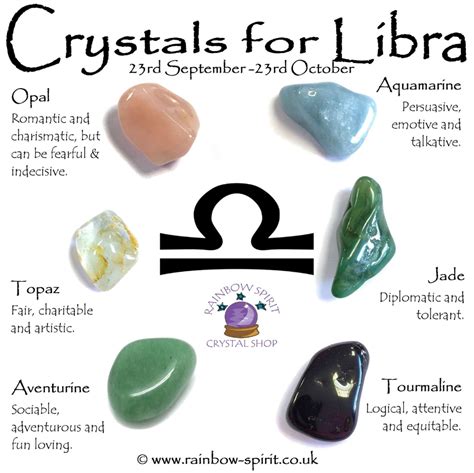 Libra Birthstones Crystal Set Etsy Zodiac Stones Crystal Healing