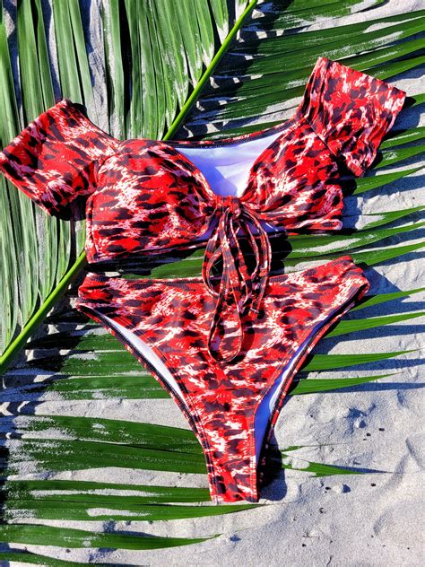 Leopard Print Bikini Savage Swimwear