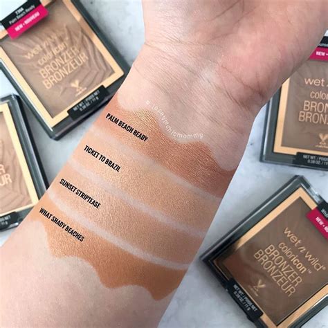 Shop with afterpay on eligible items. Swatches of @wetnwildbeauty MegaGlo Highlighting Powder ...
