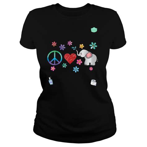 Peace Elephant Love Symbol Shirt