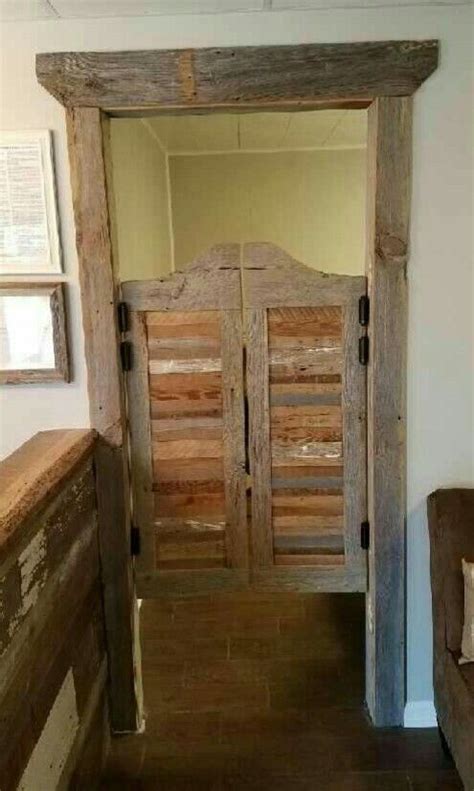 Maybe you would like to learn more about one of these? This project turned out so cute! Saloon doors and door trim out of old growth reclaimed Barn Woo ...