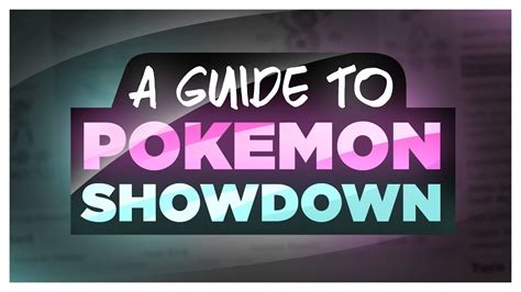 A Guide To Pokemon Showdown Youtube