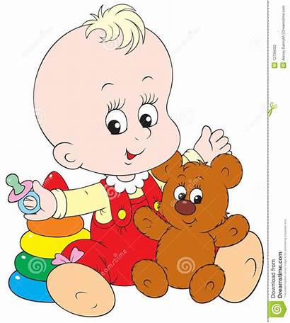 Playing Clipart Child Toys Babies Vector Clip