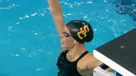 2019 Ncaa Womens Swimming And Diving Louise Hansson Sets Usc Record