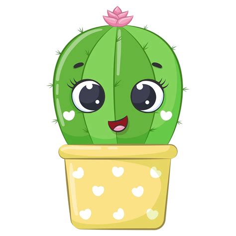 Cute Cactus Clipart Png Eps Jpeg Succulent Clipart Etsy