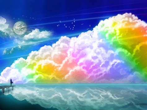 Rainbow Clouds Wallpaper 2560x1920 361367 Wallpaperup