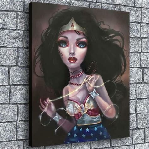 16x20wonder Woman Hd Canvas Prints Painting Home Decor Picture Room