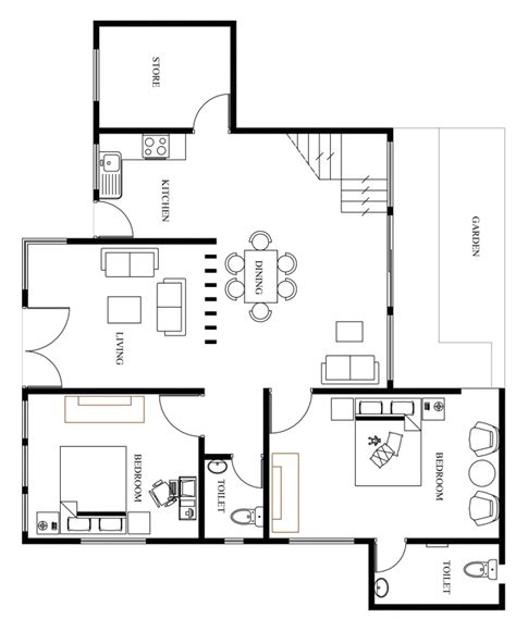 Do 2d Floor Plan Drawing From Hand Sketch By Alkadrisiam