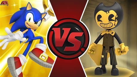 Sonic Vs Bendy Sonic The Hedgehog Vs Bendy And The Ink Machine Sonic