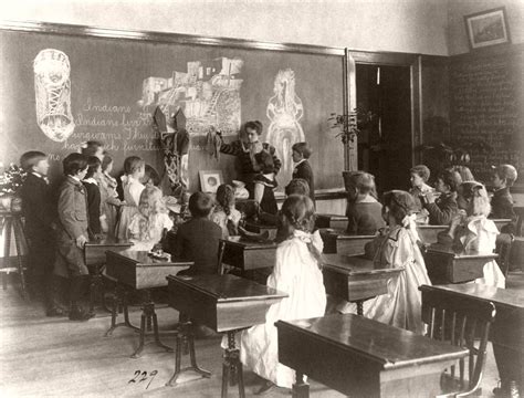 Vintage Us Classroom Scenes Late 19th Century