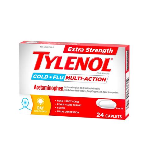 Tylenol Extra Strength Cold Flu Multi Action Daytime Tylenol