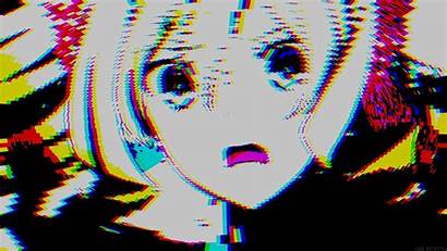 Anime Glitch Pixel Background Aesthetic Wallpapers Vhs