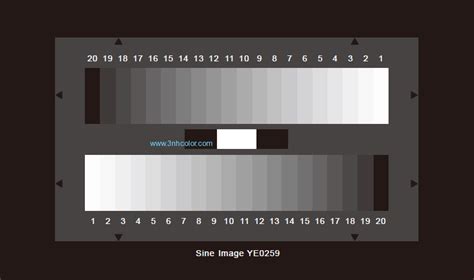 Sineimage 20 Steps Grayscale Chart Ye0259 3nhcolorimeter