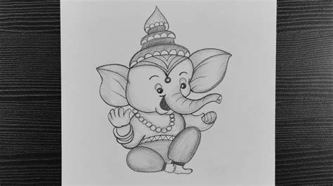 Cute Ganesha Drawing Easy Lord Ganesha Drawing Ganesh Chaturthi
